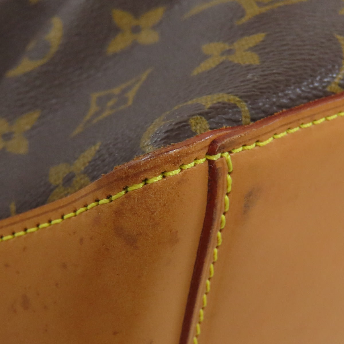 LOUIS VUITTON Tote Bag M51151 Monogram canvas Brown Cabas Mezzo Women Used Authentic