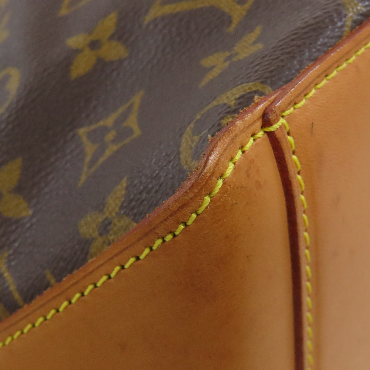 LOUIS VUITTON Tote Bag M51151 Monogram canvas Brown Cabas Mezzo Women Used Authentic
