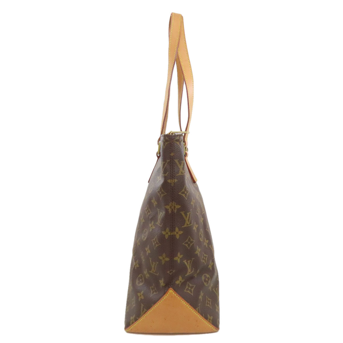 LOUIS VUITTON Tote Bag M51151 Monogram canvas Brown Cabas Mezzo Women Used Authentic