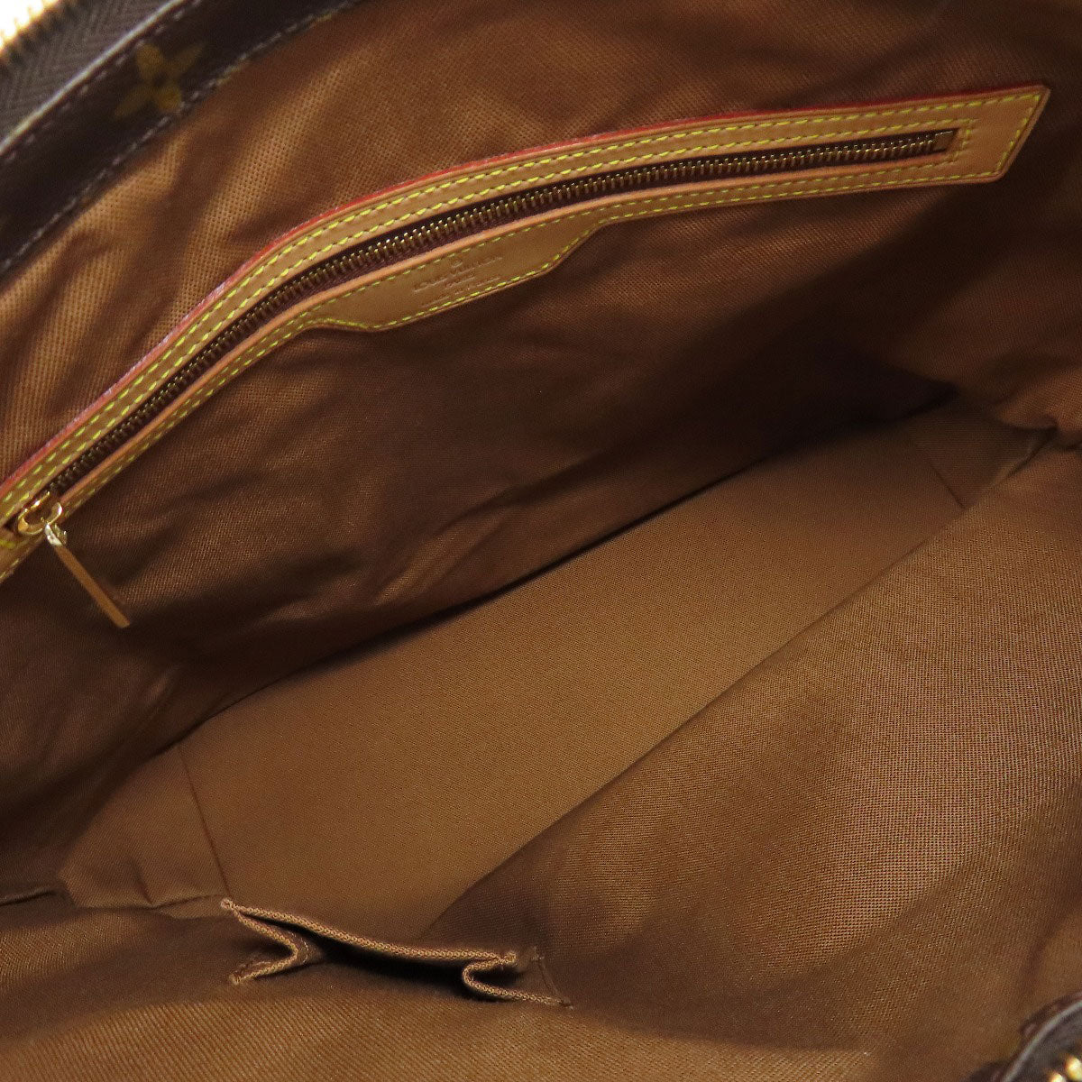 LOUIS VUITTON Tote Bag M51151 Monogram canvas Brown Cabas Mezzo Women Used Authentic