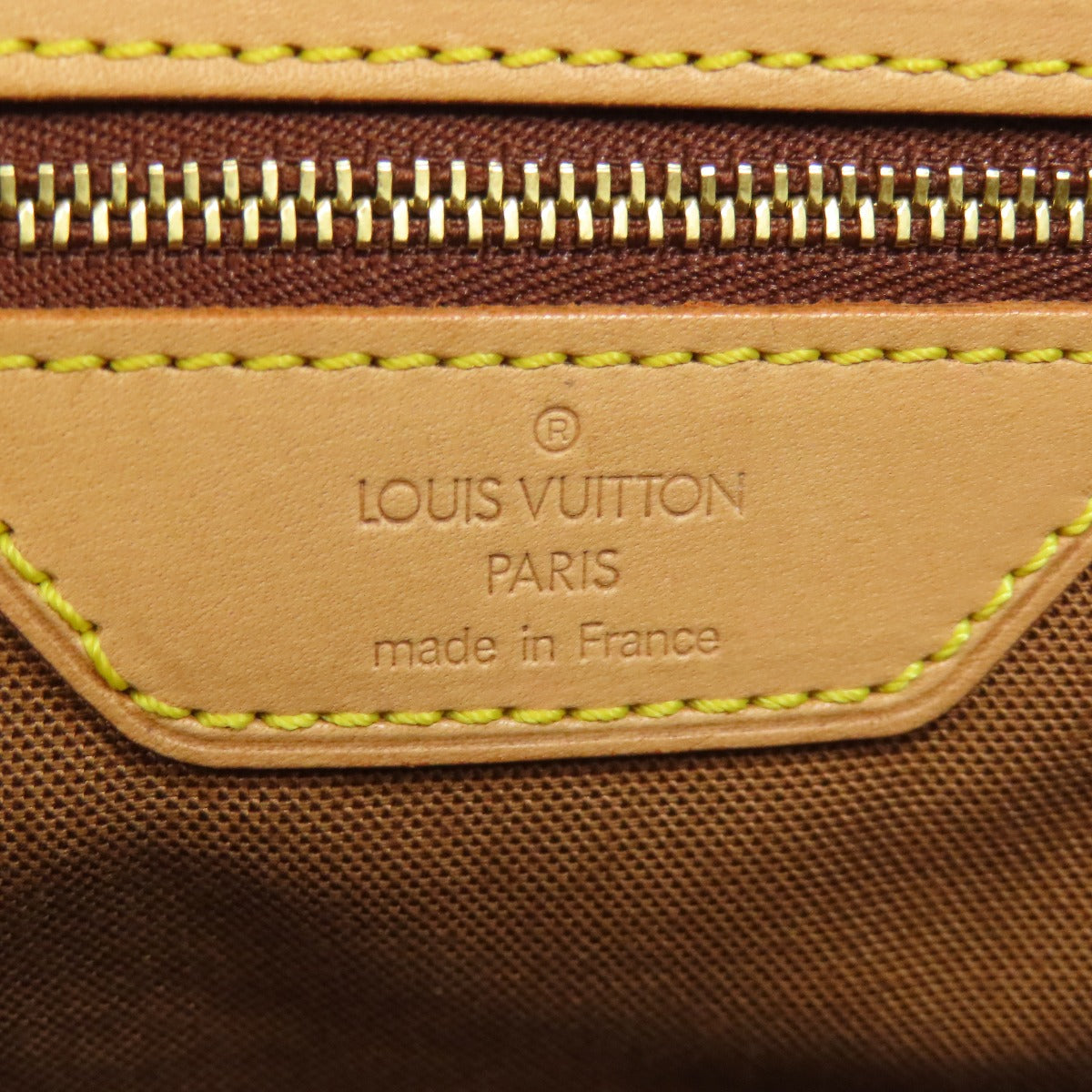 LOUIS VUITTON Tote Bag M51151 Monogram canvas Brown Cabas Mezzo Women Used Authentic