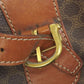 CELINE Tote Bag PVC, Leather Brown Macadam Pattern Women Used Authentic