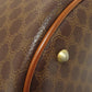CELINE Tote Bag PVC, Leather Brown Macadam Pattern Women Used Authentic