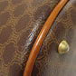 CELINE Tote Bag PVC, Leather Brown Macadam Pattern Women Used Authentic