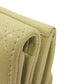 CHANEL Bifold Wallet Grained Calfskin Skin beige Matelasse Gold Metal