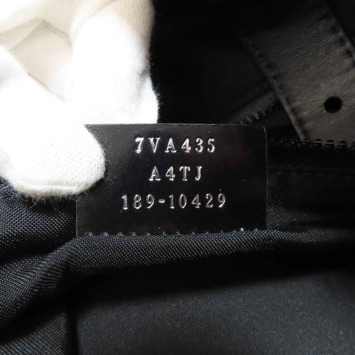 FENDI Tote Bag canvas black logo