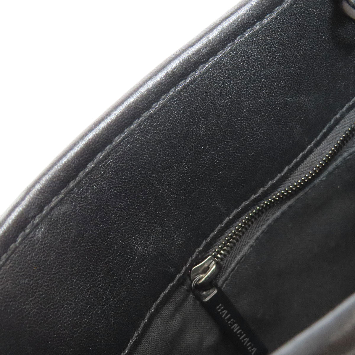 BALENCIAGA Handbag 702699 Calfskin black BB 2WAY Women Used Authentic
