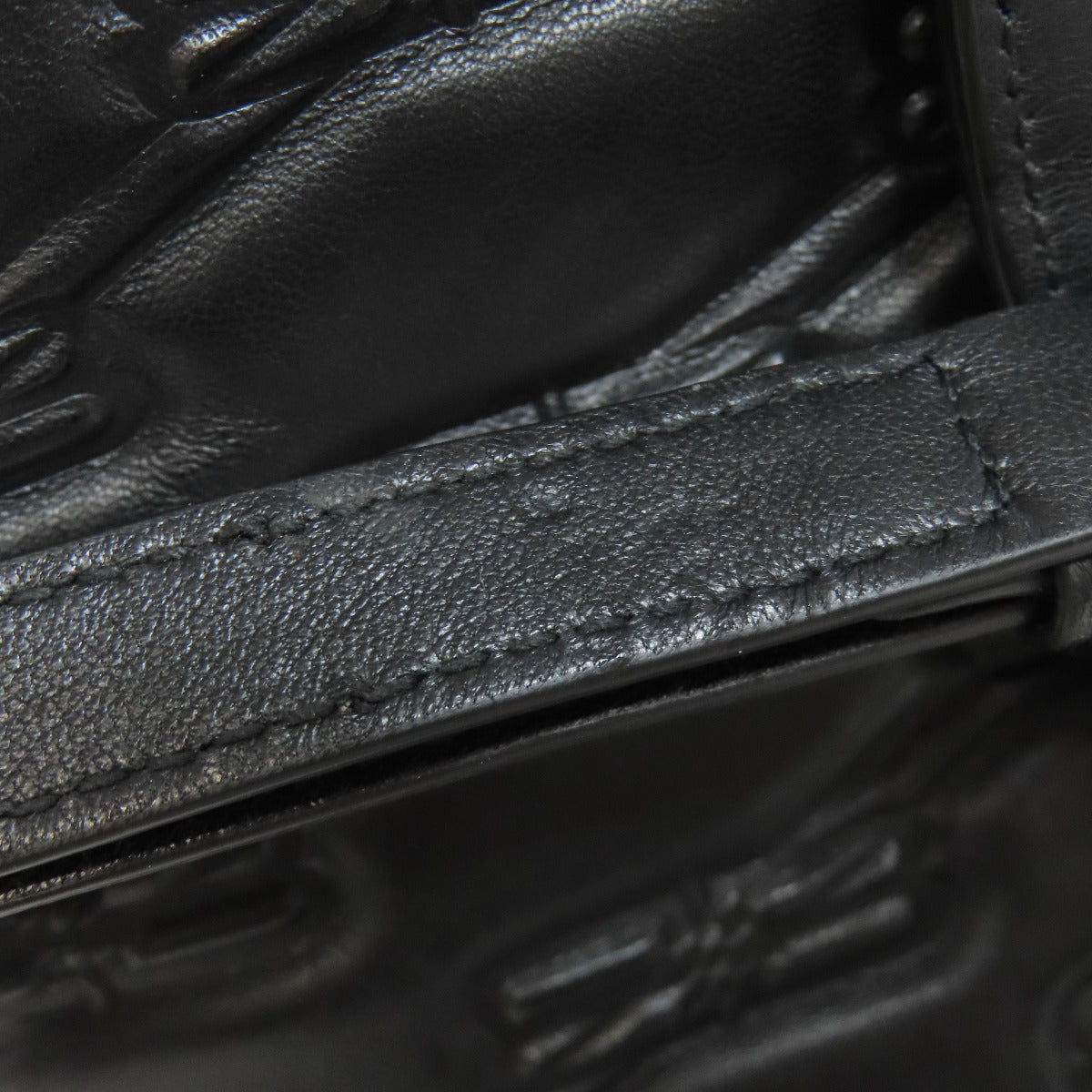 BALENCIAGA Handbag 702699 Calfskin black BB 2WAY Women Used Authentic