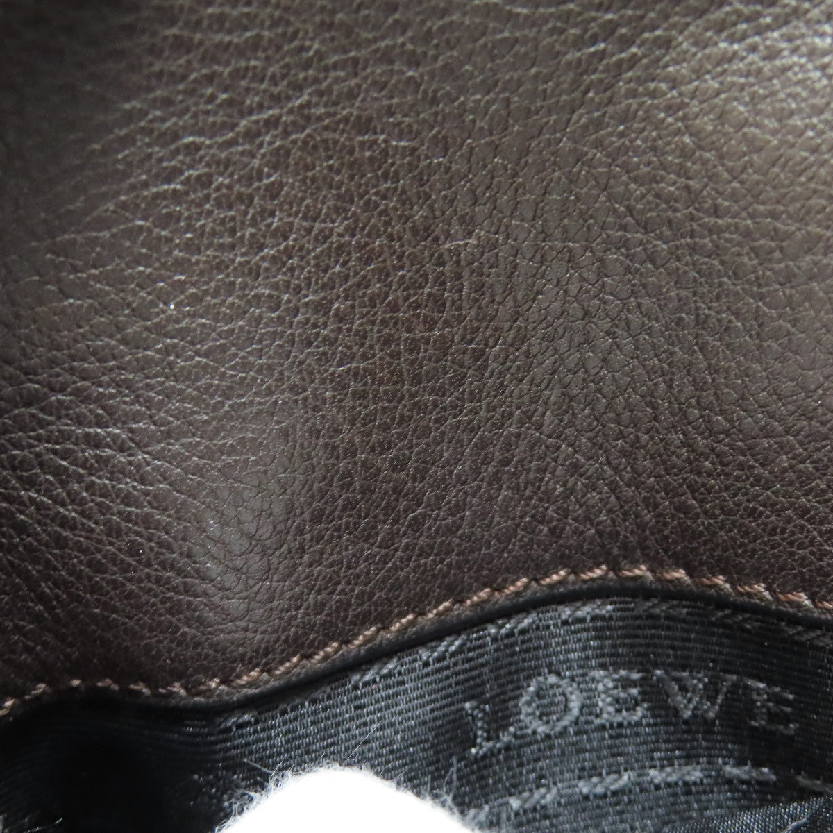 LOEWE Shoulder Bag leather Brown anagram