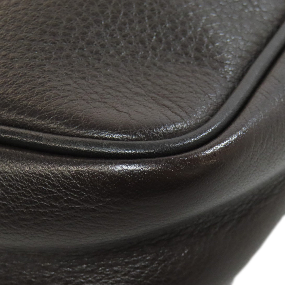 LOEWE Shoulder Bag leather Brown anagram