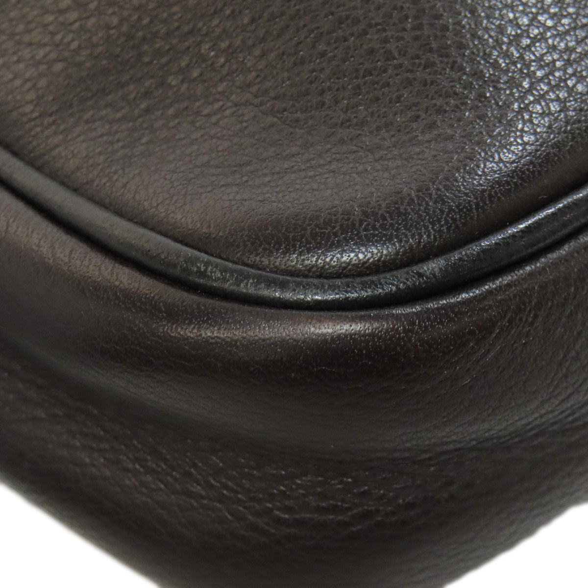 LOEWE Shoulder Bag leather Brown anagram