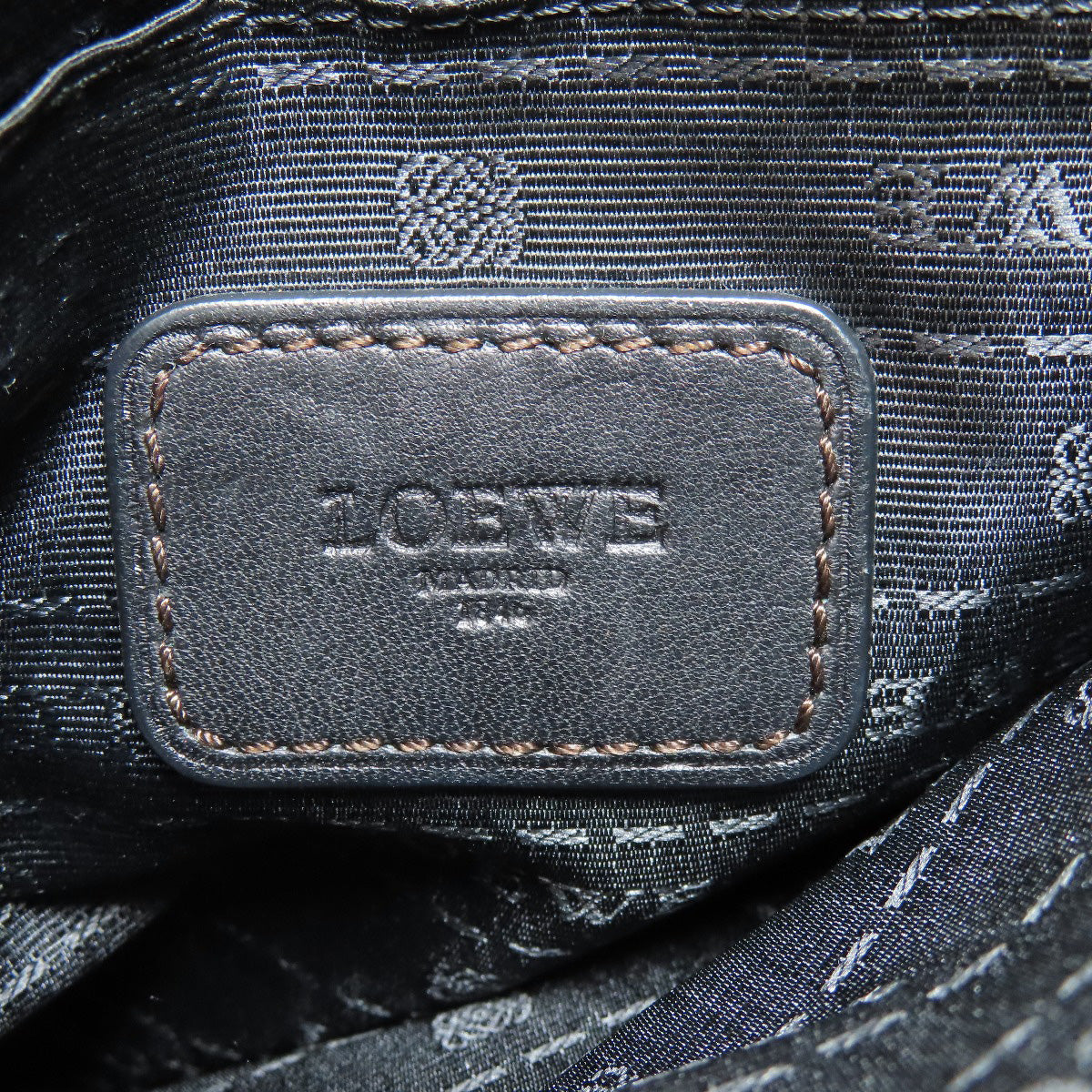 LOEWE Shoulder Bag leather Brown anagram