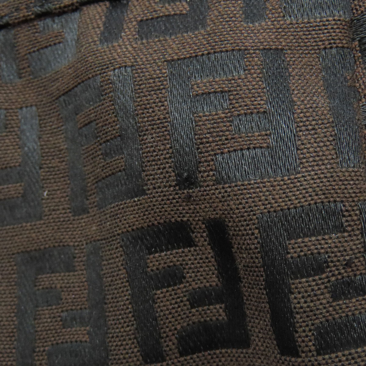 FENDI Tote Bag canvas Brown Zucca Pattern Women Used Authentic