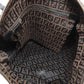 FENDI Tote Bag canvas Brown Zucca Pattern Women Used Authentic