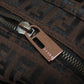 FENDI Tote Bag canvas Brown Zucca Pattern Women Used Authentic