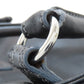 LOEWE Handbag leather black logo Women Used Authentic