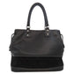 LOEWE Handbag leather black logo Women Used Authentic