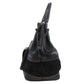 LOEWE Handbag leather black logo Women Used Authentic