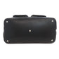 LOEWE Handbag leather black logo Women Used Authentic