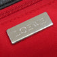 LOEWE Handbag leather black logo Women Used Authentic