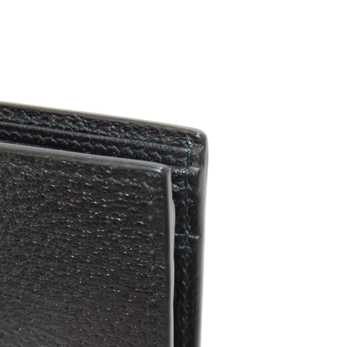 GUCCI Bifold Wallet 428725 leather black GG Marmont Women Used Authentic