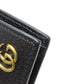 GUCCI Bifold Wallet 428725 leather black GG Marmont Women Used Authentic