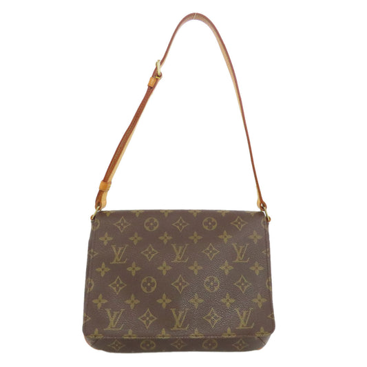 LOUIS VUITTON Shoulder Bag M51257 Monogram canvas Brown Musette Tango Short Women Used Authentic