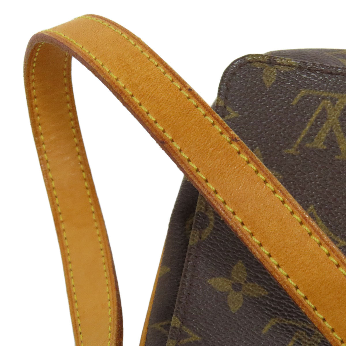LOUIS VUITTON Shoulder Bag M51257 Monogram canvas Brown Musette Tango Short Women Used Authentic