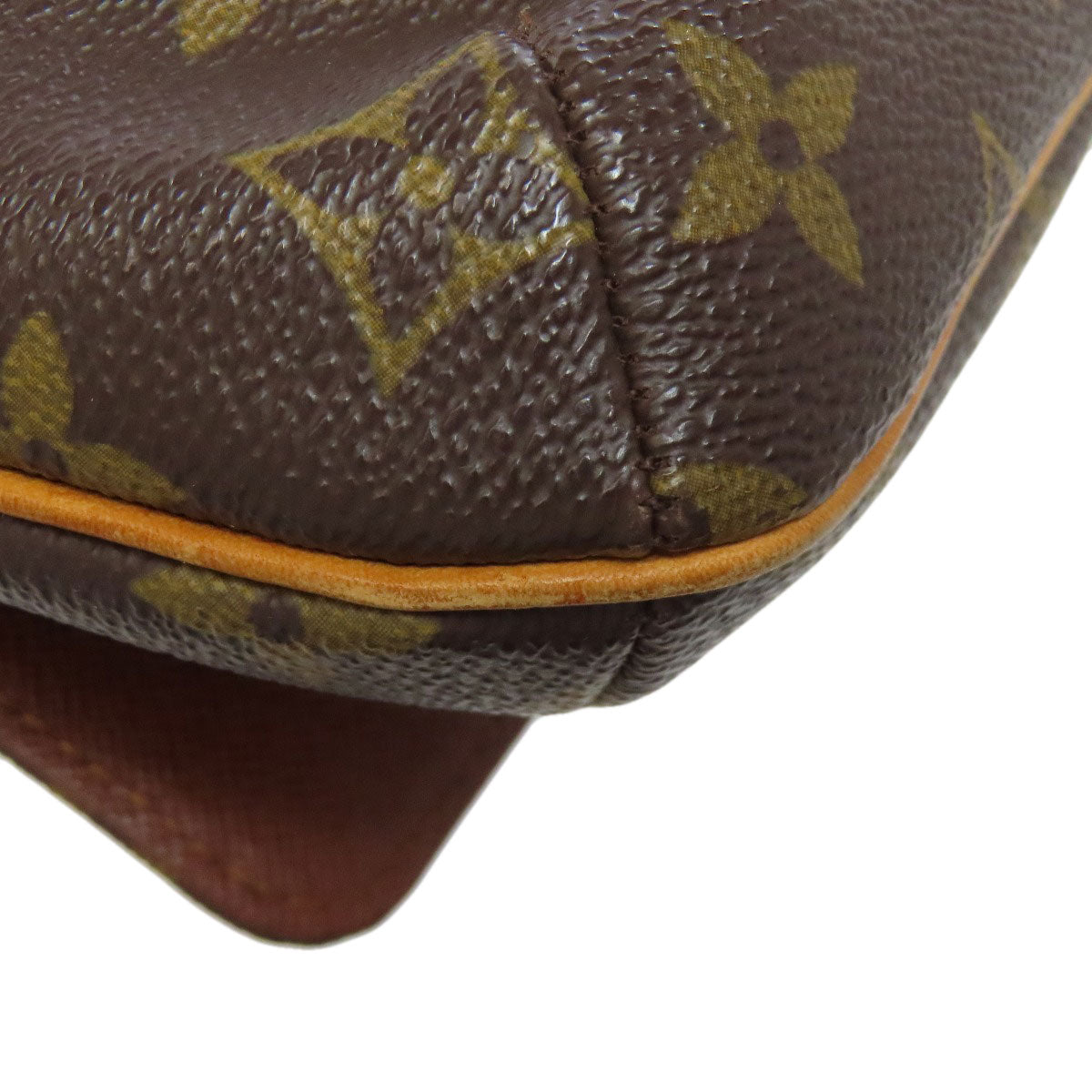 LOUIS VUITTON Shoulder Bag M51257 Monogram canvas Brown Musette Tango Short Women Used Authentic
