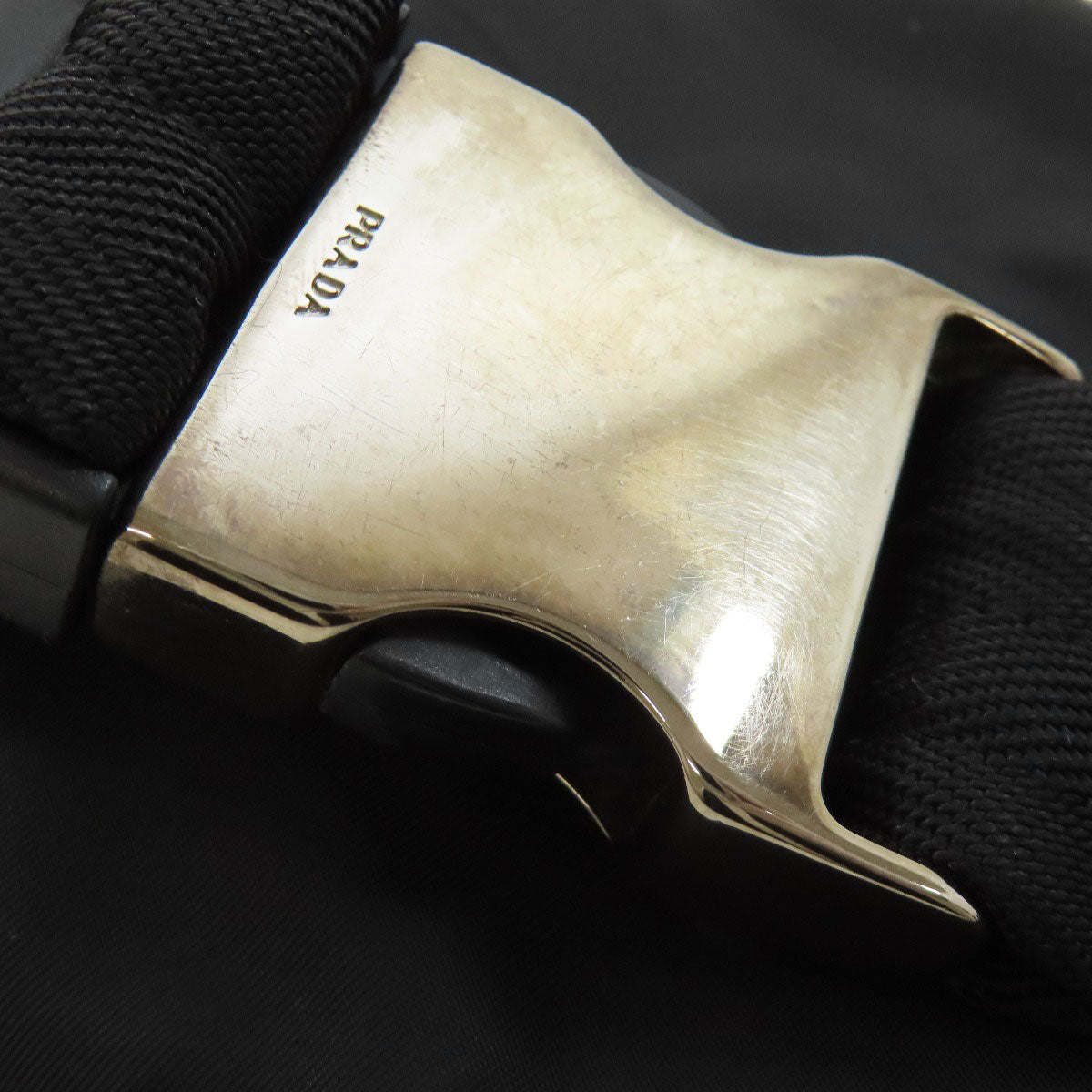 PRADA Hip bag Nylon black logoMetal