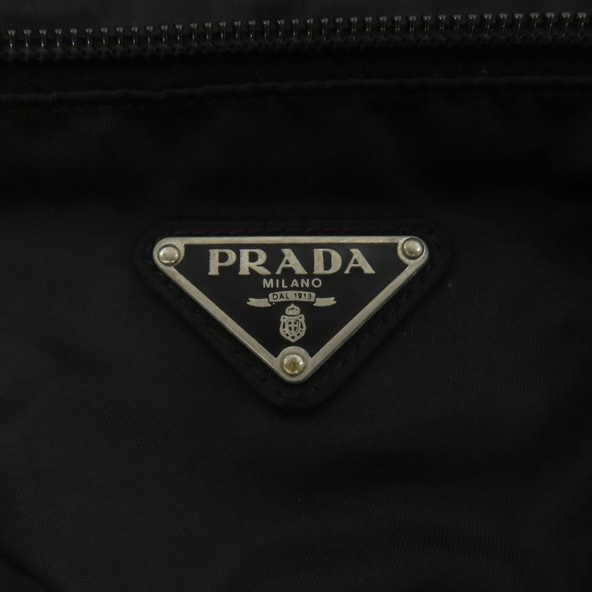 PRADA Hip bag Nylon black logoMetal