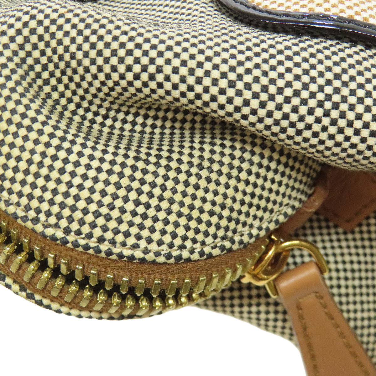 FENDI Handbag canvas beige 2WAY