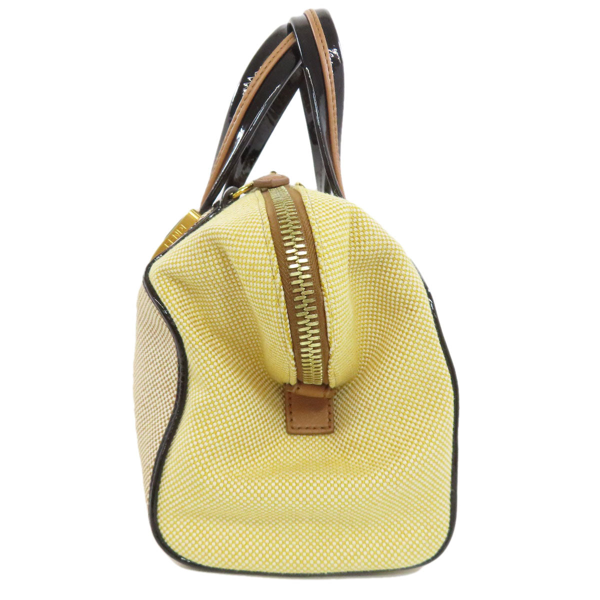 FENDI Handbag canvas beige 2WAY