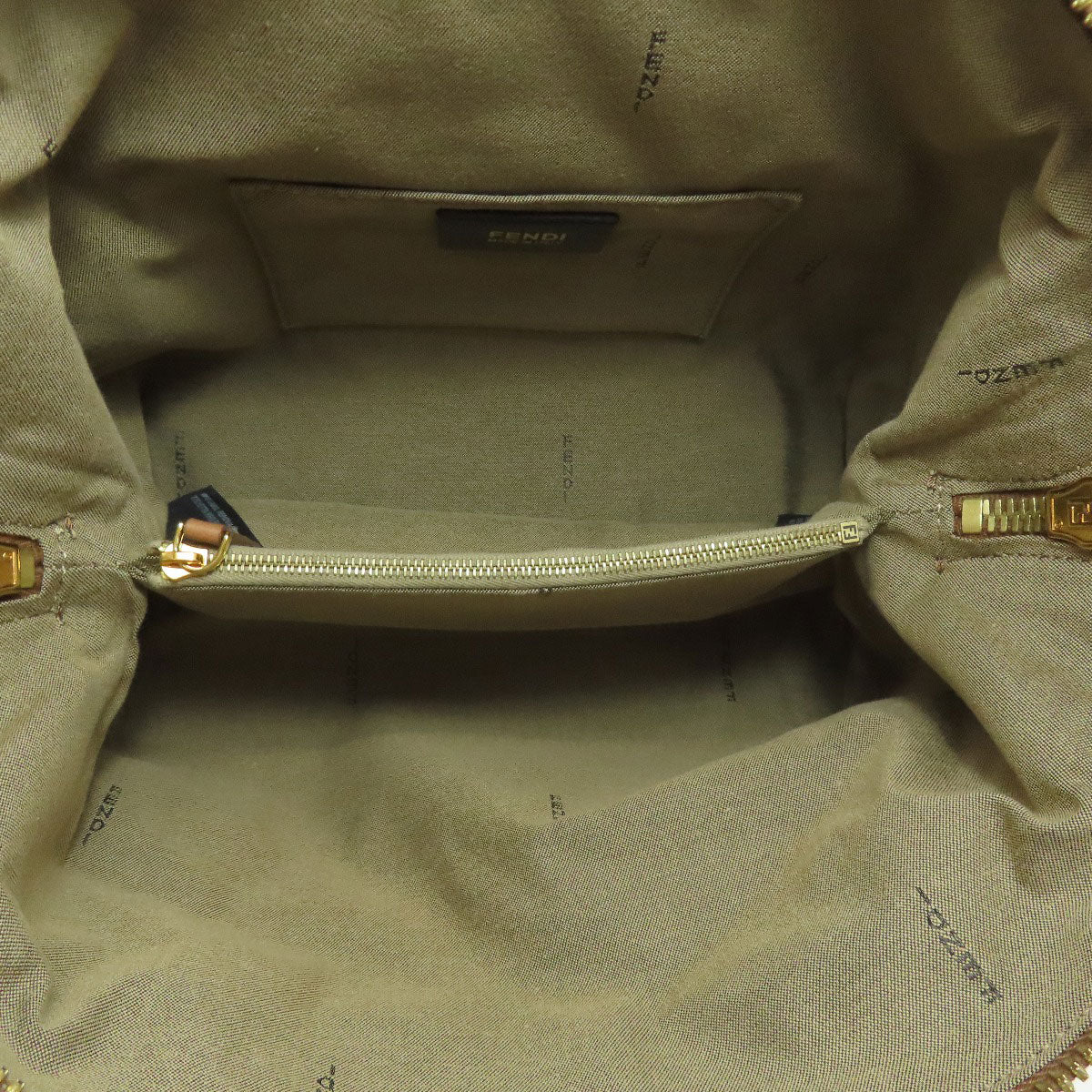 FENDI Handbag canvas beige 2WAY