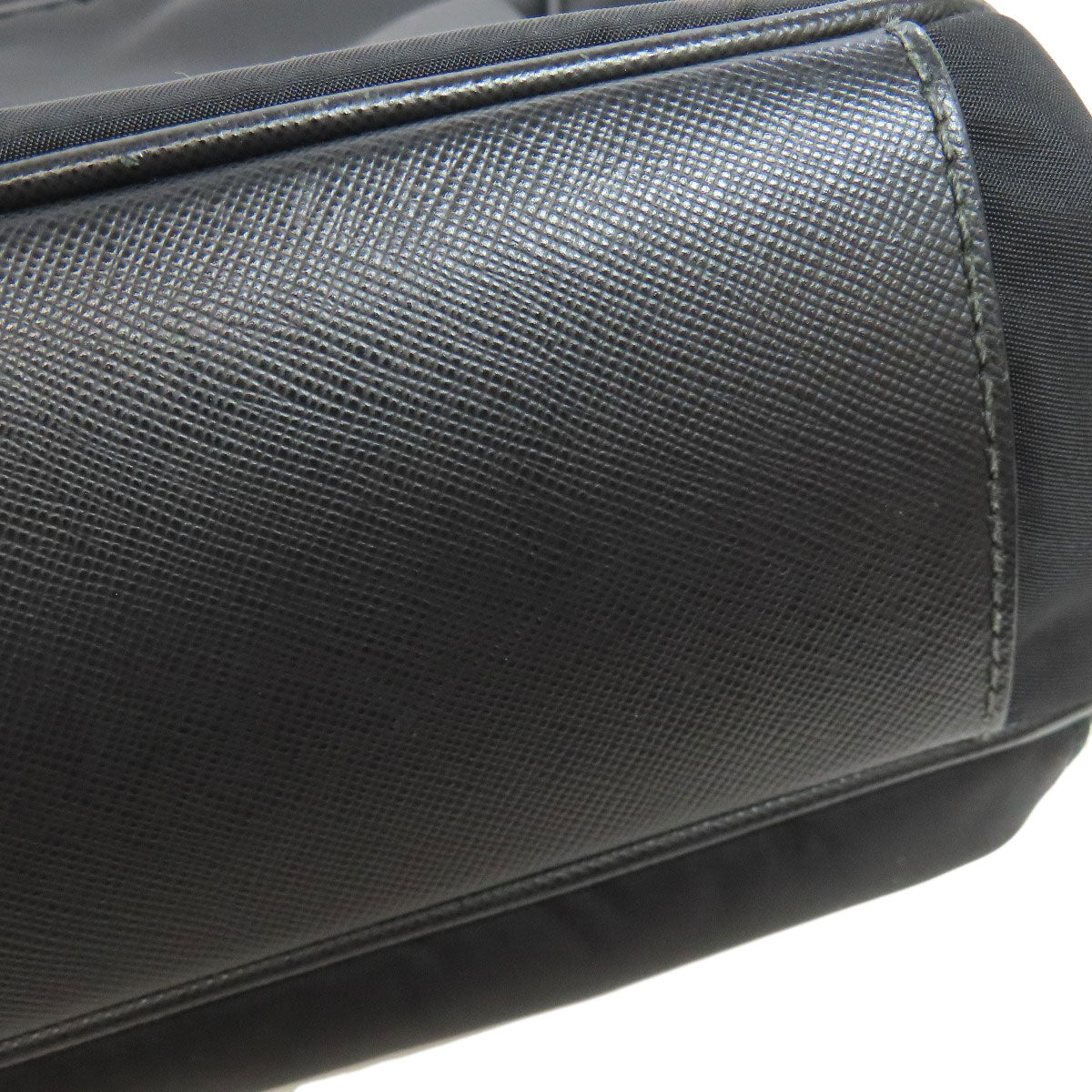 PRADA Business bag Nylon black logoMetal 2WAY mens Used Authentic