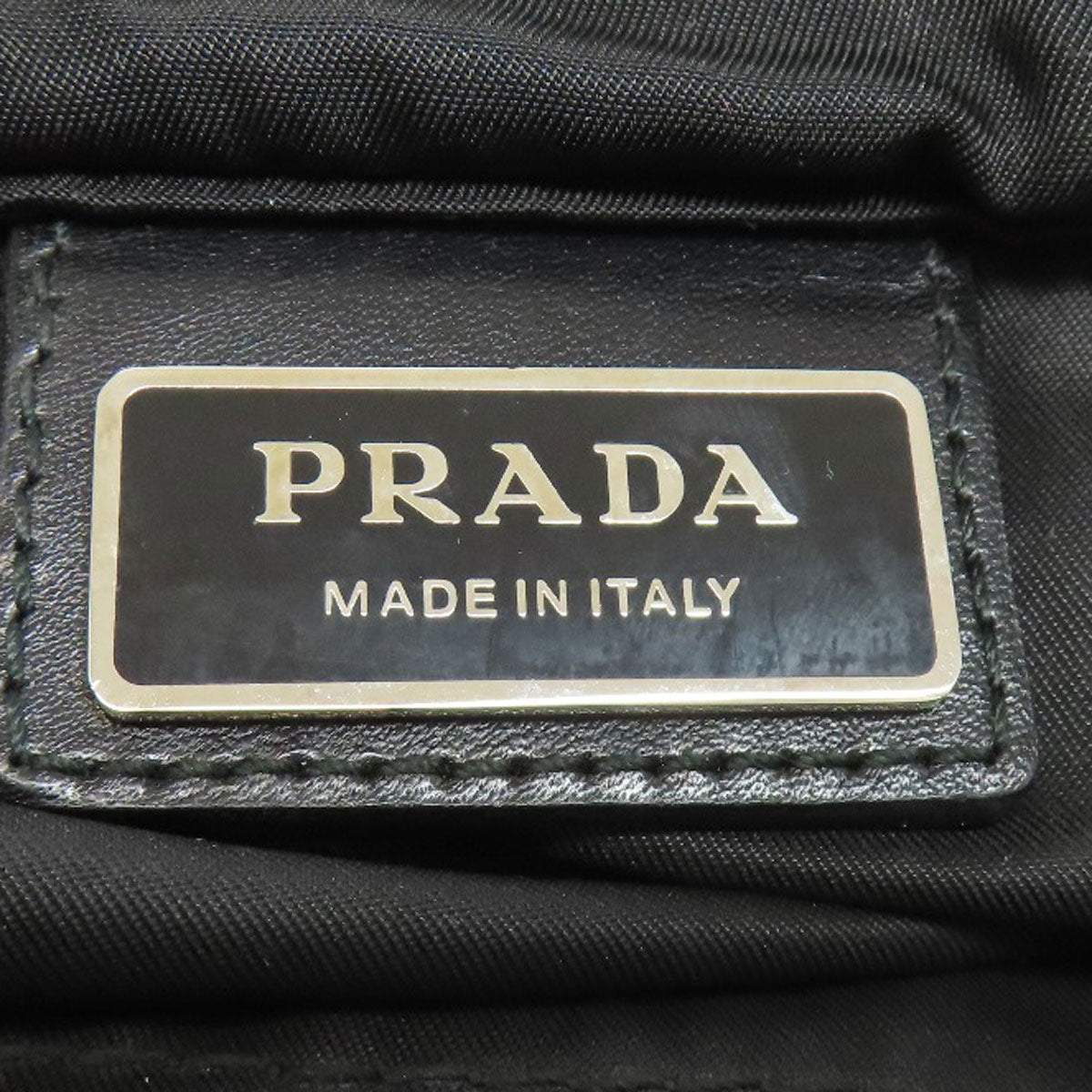 PRADA Shoulder Bag Nylon black Long shoulder Women Used Authentic