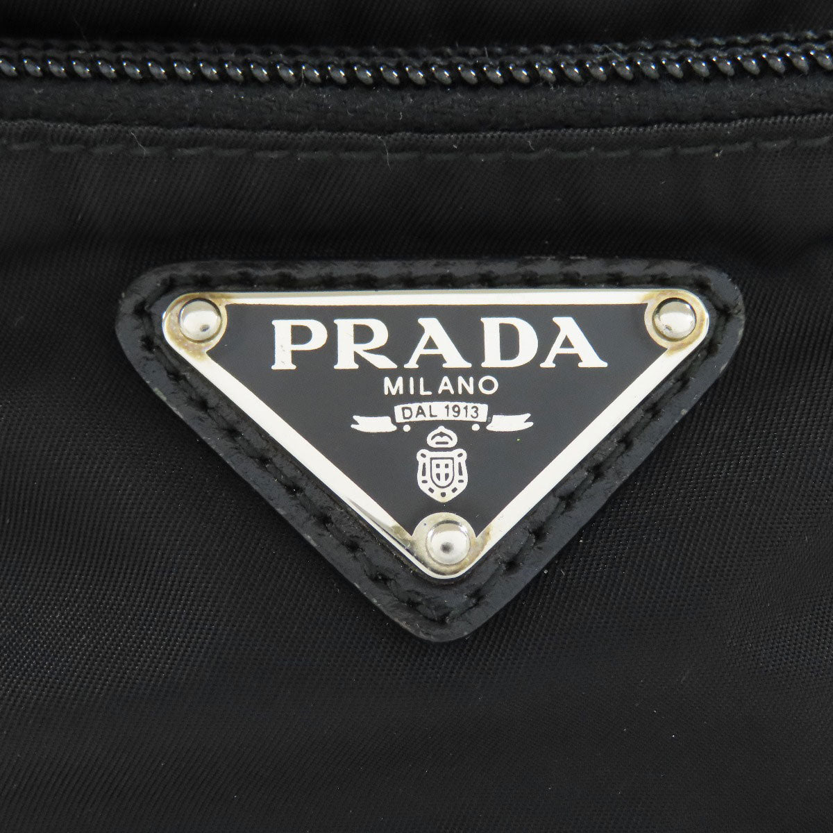 PRADA Shoulder Bag Nylon black Long shoulder Women Used Authentic
