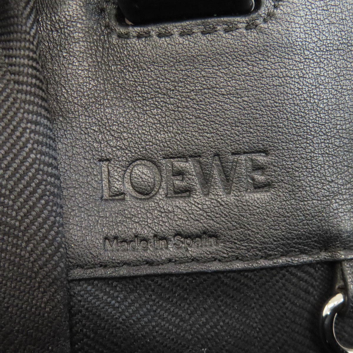 LOEWE Handbag Canvas, Calfskin Red Hammock 2WAY Women Used Authentic