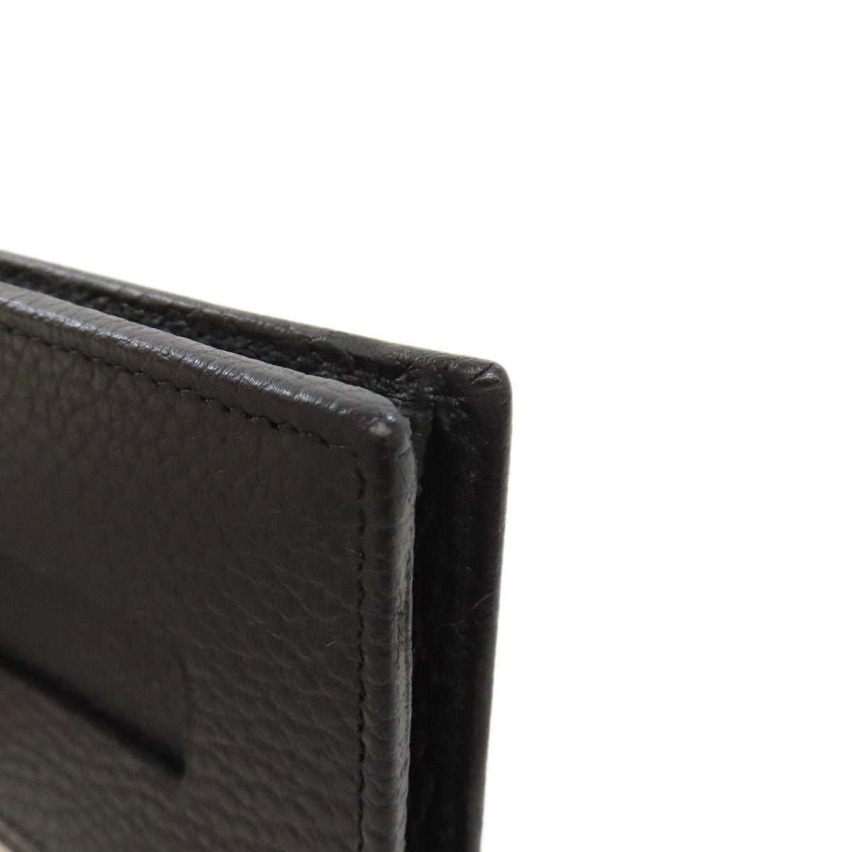 GUCCI Coin case 574804 leather black GG Marmont Double G Women Used Authentic