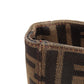 FENDI Handbag canvas Brown Zucca Pattern