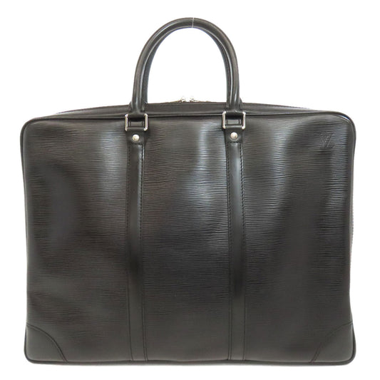 LOUIS VUITTON Business bag M40321 Epi black Porto Documan Voyajaj mens Used Authentic