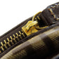 FENDI Tote Bag PVC Brown Zucca Pattern Women Used Authentic