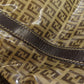 FENDI Tote Bag PVC Brown Zucca Pattern Women Used Authentic