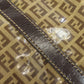 FENDI Tote Bag PVC Brown Zucca Pattern Women Used Authentic