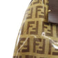 FENDI Tote Bag PVC Brown Zucca Pattern Women Used Authentic