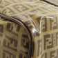 FENDI Tote Bag PVC Brown Zucca Pattern Women Used Authentic