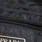 PRADA Backpack B6677F Nylon black logoMetal Women Used Authentic