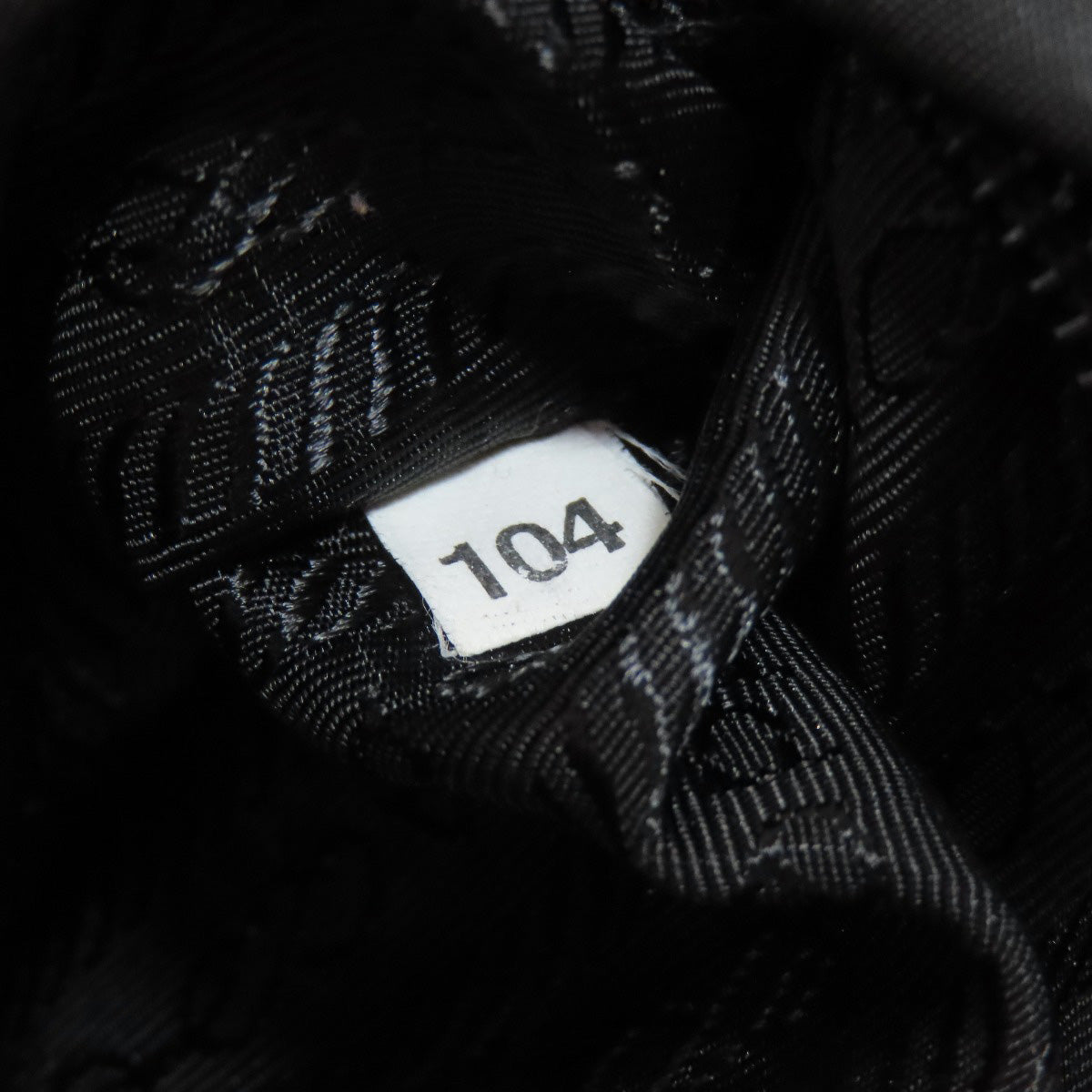 PRADA Backpack B6677F Nylon black logoMetal Women Used Authentic