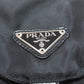 PRADA Backpack B6677F Nylon black logoMetal Women Used Authentic