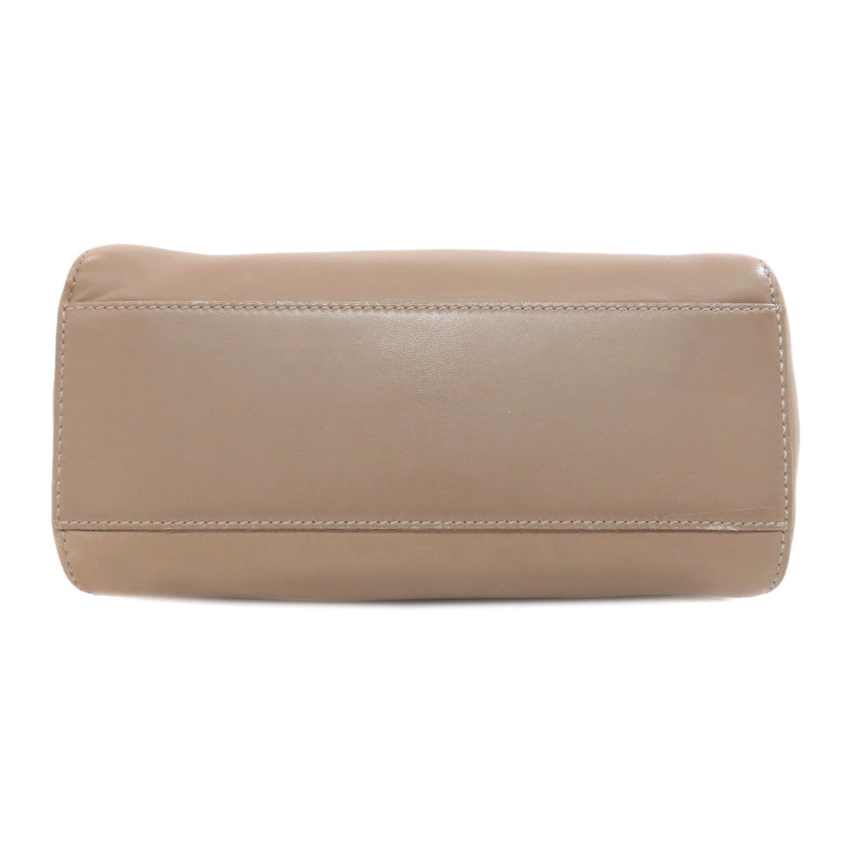 FENDI Handbag Calfskin Brown Peekaboo Mini 2WAY